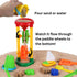 Liberty Imports Double Sand & Water Wheel Tower Beach Toy Set w/Built-in Funnel, Sieve, Bucket, Shovel, Rake, Animal Molds for Kids, Toddlers Play...
