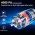 Handheld Car Vacuum Cleaner Cordless, 4000Pa Powerful Portable Mini Vacuum Cleaner 2 in 1 Low Noise Air Buster with Multi-Nozzles for Car, Home, O...