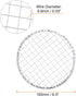 5pcs Round BBQ Grill Net 6.5" Dia Galvanized Iron Barbecue Mesh Mat for Baking Smoking Charcoal Grilling Roasting...
