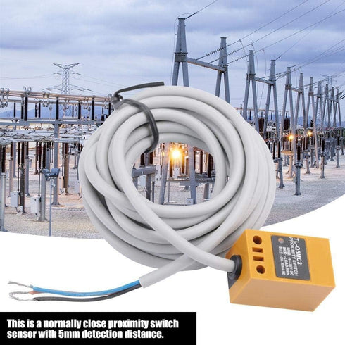 Tl-Q5Mc2 Inductive Switch,TL-Q5MC2 NPN Proximity Sensor Switch Inductive Sensor 3 Wire Normally Close Distance 5mm...