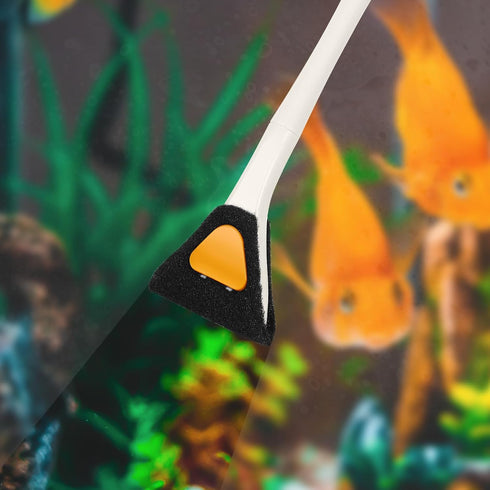 AQUANEAT Fish Tank Cleaning Tools, Aquarium Brushes, Algae Scrubber, Fish Tank Sponge Cleaner (18inch Long Handle)...