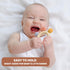 Baby Teething Toys for 0-6 Months, BPA Free Silicone Teethers 6 to 12 Months, Dessert Ring Soothing Sore Gums, Baby Chew Toys, 2 Pack...