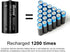 BONAI Rechargeable C Batteries, C Cells 5000mAh 1.2V Ni-MH High Capacity C Size Battery (4 Pack)...