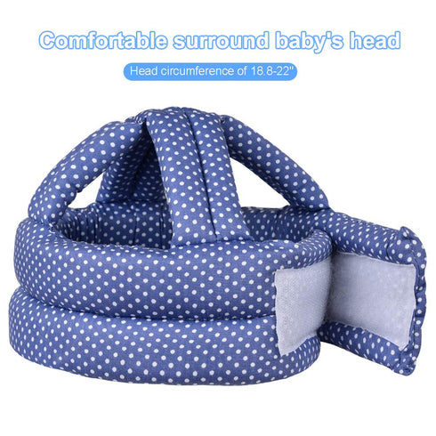 Baby Helmet & Baby Knee Pads for Crawling,Infant Helmet & Walking Baby Helmet?for Age 6-36 Months,Blue Dots(A(A)...