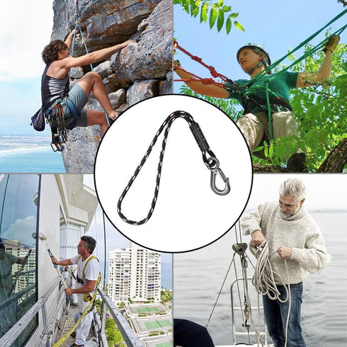 BeneLabel Tree Swing Rope, 60 inch, Hammock Tree Swing Hanging Strap, Heavy Duty Hook, for Indoor Outdoor Swing Hammock Playground Set Accessories...