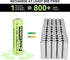 Henreepow Rechargeable AA Batteries, Ni-MH Double A Solar Batteries High Capacity 1.2V Pre-Charged for Outdoor Solar Lights, String Lights?Pathway...