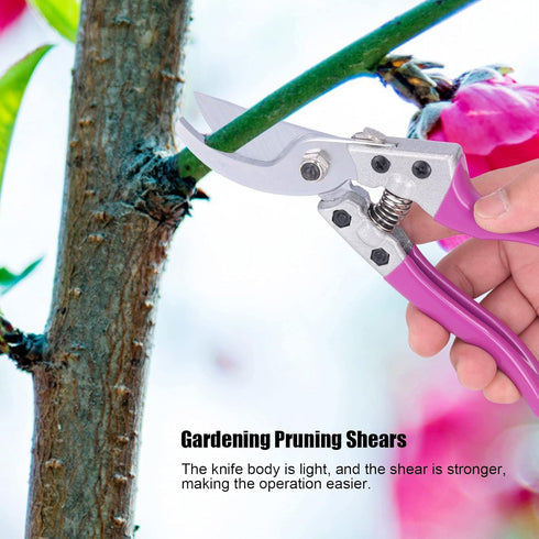 Gardening Pruning Shears Automatic Switch Lock Grafting Fruit Trimming Tools for Garden Branch Flower,...