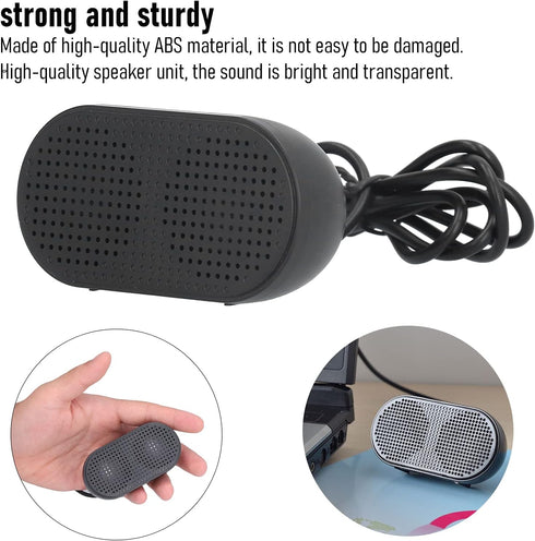 GLOGLOW USB Computer Speaker, Small Laptop Speaker Originality Small Speaker USB Desktop Computer Speaker for Home Office Music OutdoorComputer Sp...