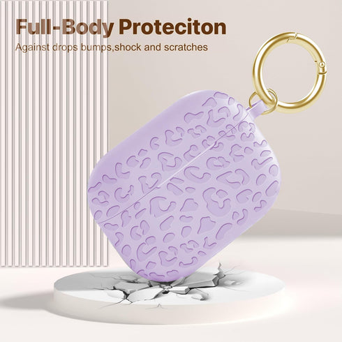 Fashion Engraving Leopard Case Compatible for Airpods Pro 2 Case Cover 2022/Airpod Pro Case Cover,Soft Silicone for Airpods Pro 2nd Generation Cas...