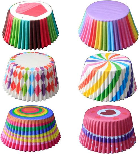 600PCS/Set Muffin Cupcake Paper Cups Cake Forms Cupcake Liner Baking Muffin Box Cup Case Party Tray Cake Mold Decorating Tools...