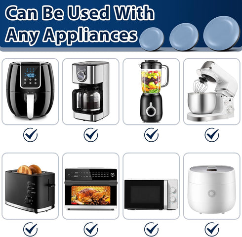 36PCS Appliance Slider for Kitchen Appliances - DIY Self-Adhesive Small Appliance Sliders Mover for Countertop Coffee Makers, Air Fryers, Pressure...