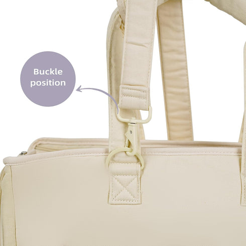 Pet Carrier Shoulder Strap - Lightweight and Comfortable Pet Carrier Accessory for Easy Travel - Reduces The Burden of Carrying Your Pet (Beige)...