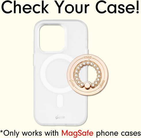 Sonix Magnetic Phone Grip and Phone Ring Holder - Compatible with MagSafe - Rotatable Kickstand and Phone Holder for iPhone 15, 14, 13, 12 Series ...