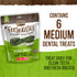 Merrick Fresh Kisses Natural Dental Chews Infused With Coconut And Botanical Oils For Medium Dogs 25-50 Lbs - 6 ct. Bag...
