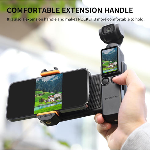 Phone Holder Mount Compatible with DJI OSMO Pocket 3,Microphone Tripod Expansion Mount Extension Adapter with 1/4”Thread Screw for DJI Osmo Pocket...