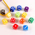 16MM Standard 6 Sided Dice Set, 50 Pieces Colorful Dice for Board Games, Classroom Math Bulk Game Dice, Make Entertainment More Exciting...