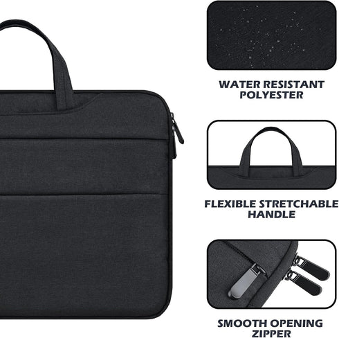 RAINYEAR Laptop Sleeve Carrying Case Compatible with 2022 2021 16 Inch MacBook Pro A2485 M1 Briefcase with Hidden Handle Multiple Pocket Protectiv...