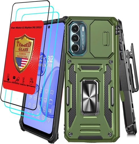 for Motorola Moto G Stylus 5g 2022 Case with Screen Protector Moto G Stylus 2022 5g Case with Belt Clip Military Grade Heavy Duty Moto G Stylus 5g...