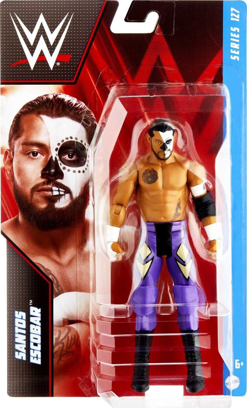 WWE Basic Santos Escobar Action Figure, Posable 6-inch Collectible for Ages 6 Years Old & Up, Series # 127...