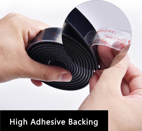 3M Dual Lock SJ3550A 1"×8ft Black 1 Pack Reclosable Fastener Mounting Tape Interlocking Mushroom shaped Strong Adhesive Hook Lock Sticky Tape for ...
