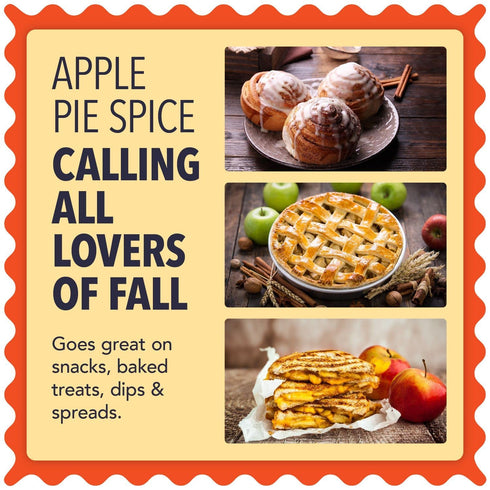 Apple Pie Spice - XL 6 oz Bag - Zested Autumn-Inspired Natural Spice Blend - Gluten-Free and Nut-Free - Goes Great on Snacks, in Baked Treats, and...