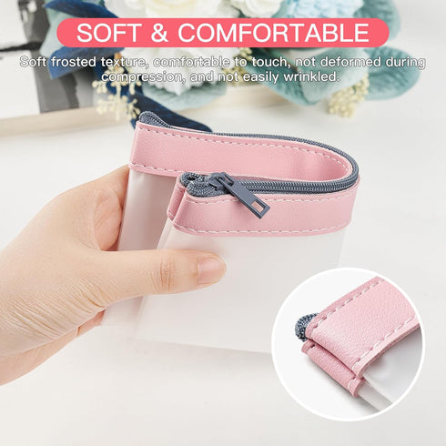 4 Pack Pencil Case Zipper Pencil Pouch, Multifunctional Clear Pen Bag Organizer Stationery Storage Bag for Office Supplies Cosmetics Makeup Travel...