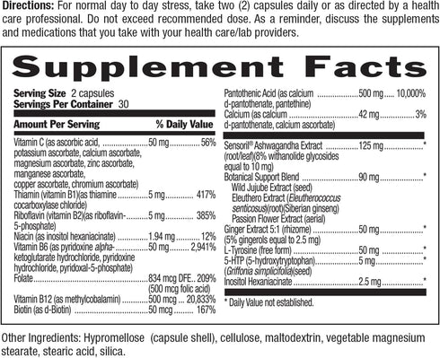 Country Life Stress Shield – Stress & Tension Relief Supplement with Ashwagandha, B-Vitamins for Energy & Emotional Well-Being, Supports Mental Cl...