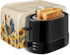 Rooster Sunflower Toaster Covers Waterproof Kitchen Small Appliance Covers Dust Covers Anti Dust Fingerprint Protection with Top Hook Fit 2 Slice ...