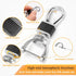 for BMW Keychain with Leather Keychain, Advanced Soft TPU Surface Grain Key Fob Holder for Classic Style BMW Smart Key(Silver)...