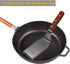 Professional Metal Spatula for Cast Iron Skillets and Flat Top Grills, Full Tang Wooden Handle, Stainless Steel Blade, Smash Burger Spatula Turner...