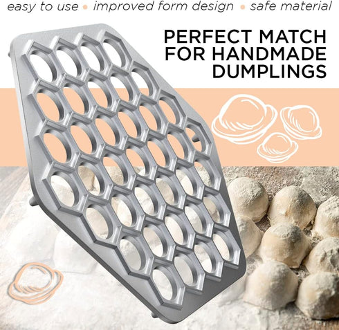 Russian Ravioli Mold Metal Mold Meat Siberian Meat Dumpling Machine Ravioli Cutter...