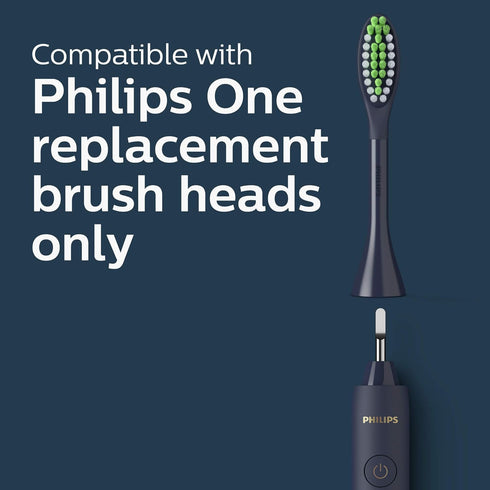 Philips One by Sonicare Battery Toothbrush, Midnight Blue, HY1100/04...