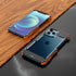 Kowauri Case for iPhone 12/iPhone 12 Pro,Drop Protection Aluminum Metal Wood Bumper Frame Cover Shockproof Dropproof Protective Case for iPhone 12...