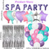 42 Pcs Spa Party Decorations Balloons Spa Theme Birthday Party Supplies Lipstick Cosmetics Balloons for Girls Spa Day Makeup Party (purple)...