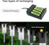 Rechargeable AAA Batteries, Ni-MH Triple A Solar Batteries High Capacity 1.2V Pre-Charged for Outdoor Solar Lights, String Lights, Pathway Lights ...
