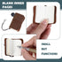 4 Pcs 1.9 x 1.3'' Vintage Cute Mini Notebook Small Miniature Notebook Refillable Pocket Tiny Journal Portable Leather Cover with Book Insert for D...