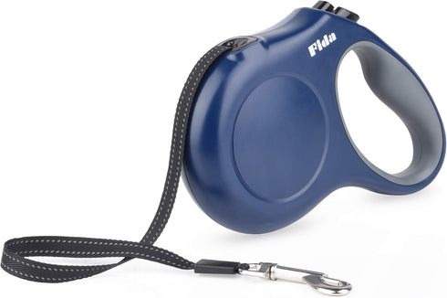Fida Retractable Dog Leash, 16ft Heavy Duty Pet Walking Leash for Small/Medium Dog or Cat up to 44 lbs, Tangle Free. One-Hand Brake (Medium, Navy ...