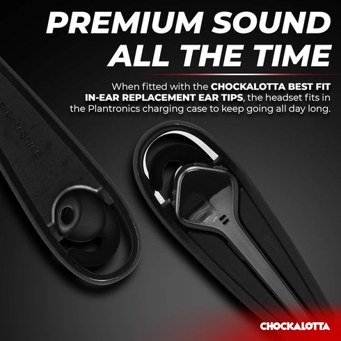 in-Ear Replacement Ear Tips Upgrade Compatible with Plantronics Poly Voyager 3200 / Edge (Fits Plantronics Explorer/Marque/Discovery/M Series Head...