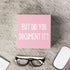 mmiishe But Did You Document It Wooden Box Sign Decorative Funny Office Wood Box Sign Home Office Decor Rustic Farmhouse Square Desk Decor Sign fo...