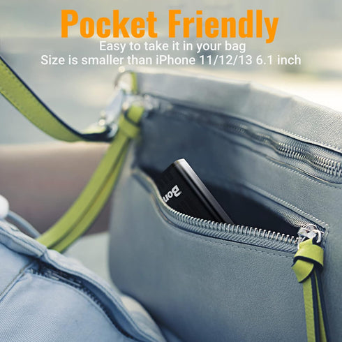 BONAI 10000mAh Portable Charger for Heated Vest, 5V 2.1A Battery Pack for Heated Jacket with Dual USB Output & LED Flashlight for iPhone iPad iPod...