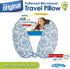 Cloudz Patterned Microbead Airplane Travel Neck Pillow. Customize Your Comfort and Support While Traveling on a Plane, Car, Bus or Train! - Blue P...