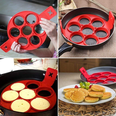 Silicone cake mold,silicone mold?pancake mold? silicone egg ring, non stick egg rings,Egg Cooking Circle, perfect omelet mold or pancake ring, reu...