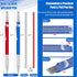 2 Pcs Welders Pencil with 48 PCS Round Refills Mechanical Pencils Metal Welding Marker for Tube Pipe Fitter Welder Steel Construction Woodworking ...