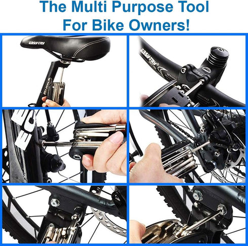 MMOBIEL Multi Fuctional Tool 16 in 1 - Bike Tool Kit - Repair Tool Kit for Bike, Mountainbike, E-bike - Bicycle Mutli Tool Set...
