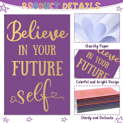 Zonon 24 Pcs Mini Colorful Notebooks Bulk Gifts, Funny Motivational Journals Notepads Inspirational Notepads Kids Small Pocket Notebook Teacher Sc...