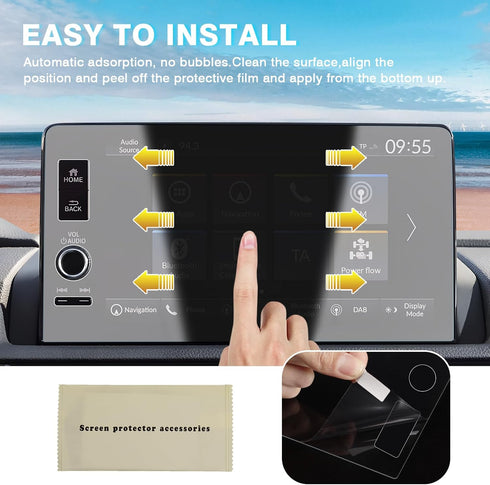 Karltys 2 Pack Screen Protector for Honda CR-V Accessories/HR-V EX-L 2023-2025 & Civic 2022-2025 9-Inch Touchscreen, Anti Glare Anti Fingerprint T...