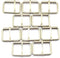 10pcs 1-1/2" Silver Belt Buckle with Roller Adjustable Rectangle Ring Tri-Glide DIY Leather Craft Garment Accessories for Shoes Backpack Clothes B...
