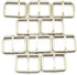 10pcs 1-1/2" Silver Belt Buckle with Roller Adjustable Rectangle Ring Tri-Glide DIY Leather Craft Garment Accessories for Shoes Backpack Clothes B...