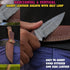 Damascus Custom Handmade Hunting Knife Survival Knife - Ideal for Skinning, Camping, Outdoor - EDC Fixed Blade Bush craft Knife with Walnut Wood &...