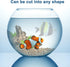 2 Pack Fish Tank Divider, Plastic Grid Cuttable Grid Plate Fish Separator with 12 Suction Cups DIY Designed Clear Easy to Bent 10 * 13in...